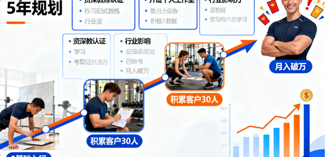 2025 年做健身教练值不值？从 0 到月破万 + 5 年规划，一篇讲透(图4)